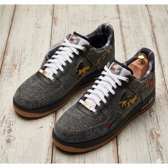 Nike Air Force 1 ‘07 LV8 1 Low \'Camo Denim Remix\' DB1964-001  Men Size 12